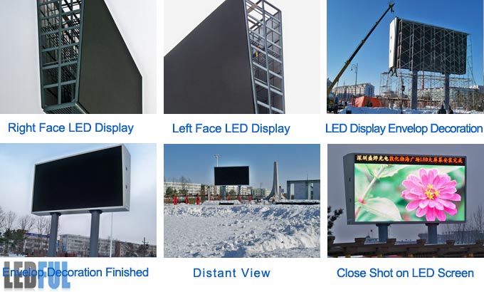 Double-Face Outdoor LED Display for Jilin Pla