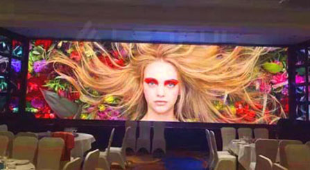 Front Maintenance LED Screen In Restaurant