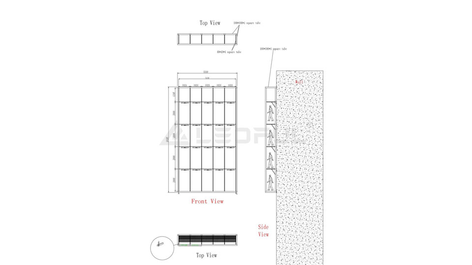 Building Facade Large Advertising LED Billboard in Mexico