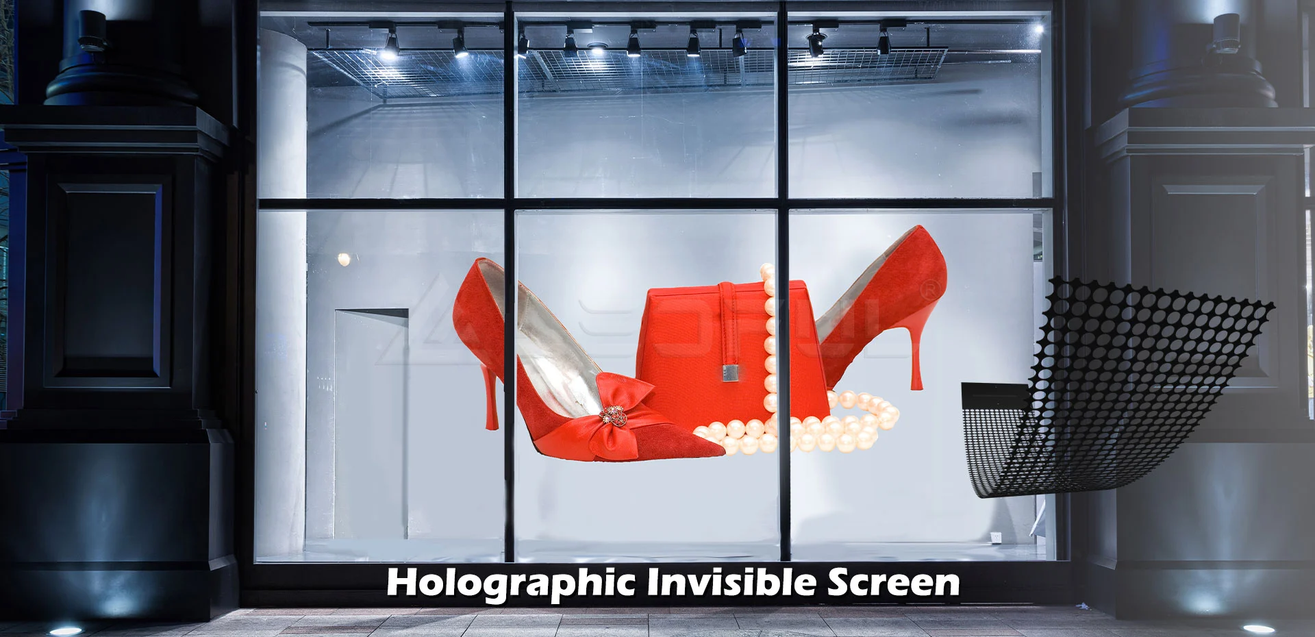 holographic invisible screen